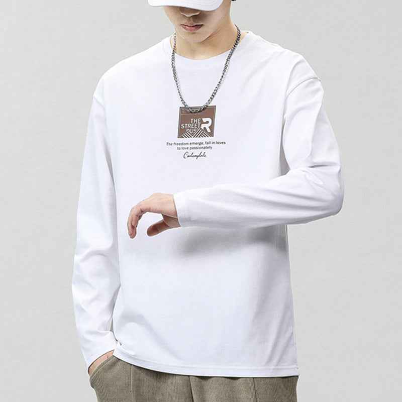 Trendy Printed Long Sleeve T-Shirt for Men & Women ? Casual Graphic Streetwear Tee.