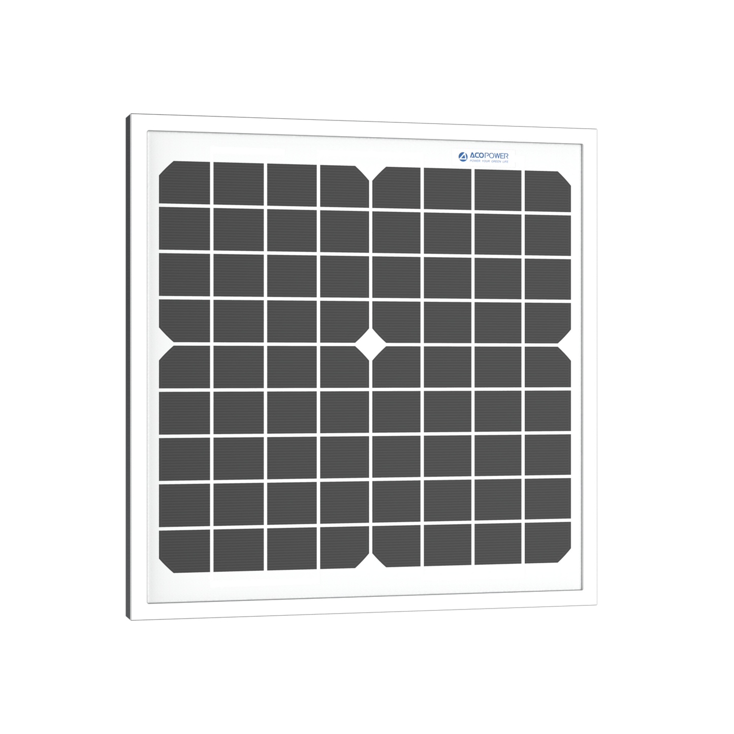 10W 12V Monocrystalline Solar Panel – High-Efficiency Power Supply DC-ACOPower
