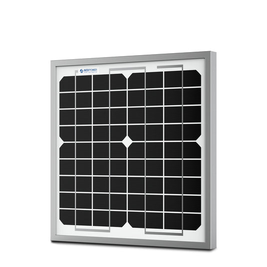 10W 12V Monocrystalline Solar Panel – High-Efficiency Power Supply DC-ACOPower