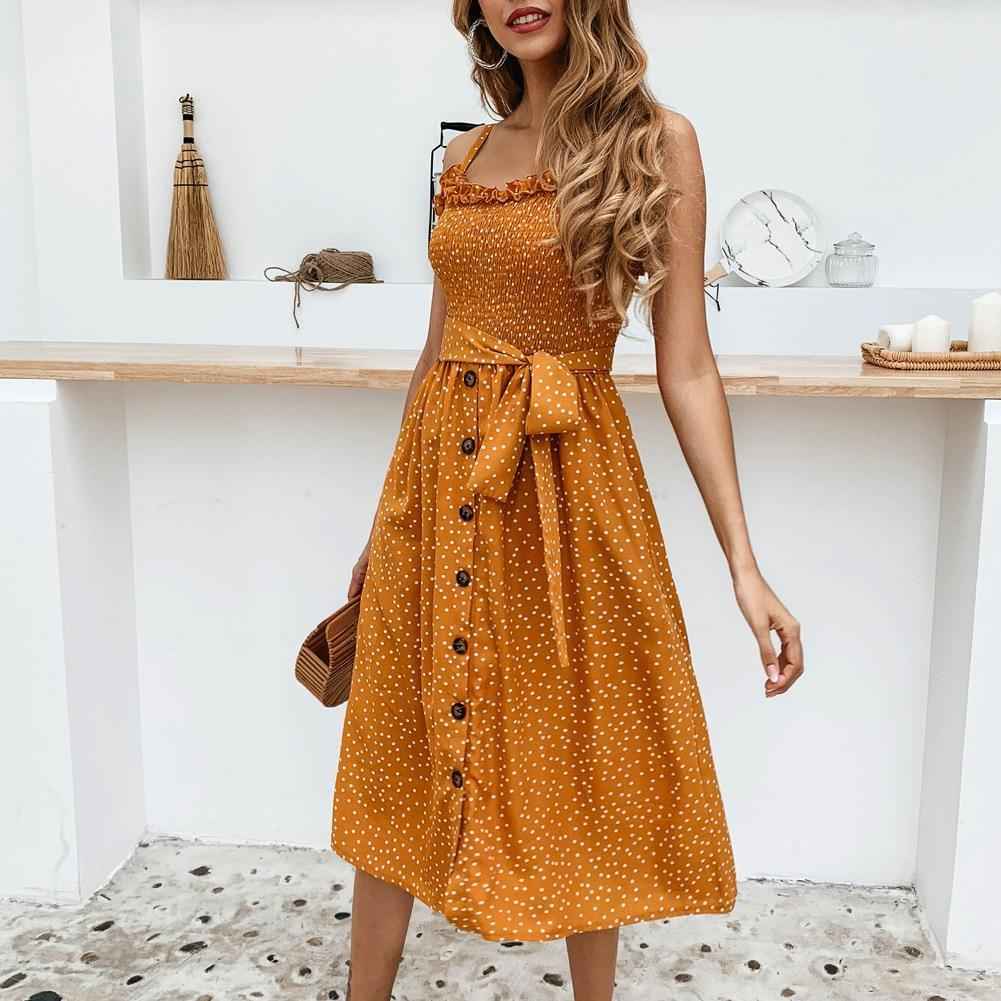 Women’s Polka Dot Dress – Vintage-Inspired Casual or Party Dress.