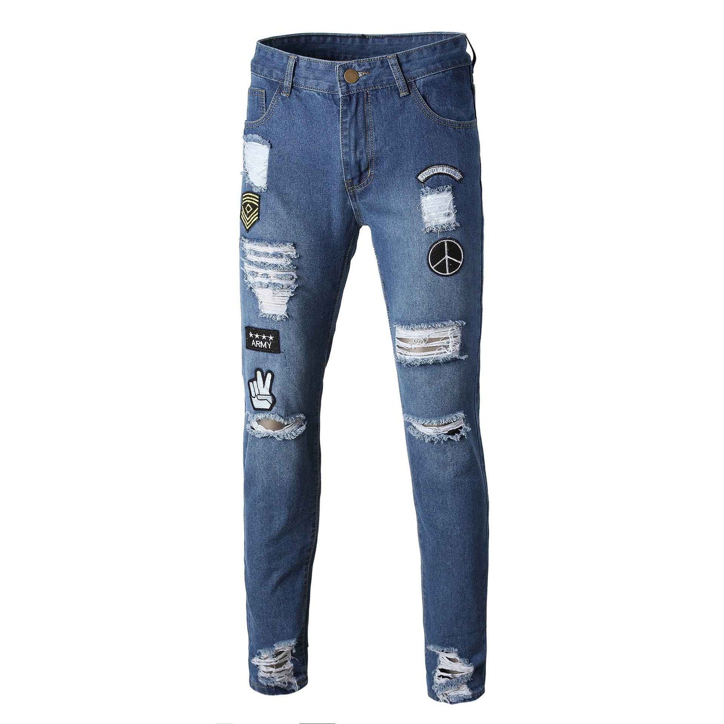 Slim Fit Slim Straight Motorcycle Pants – Men’s Biker Style Casual Trousers.