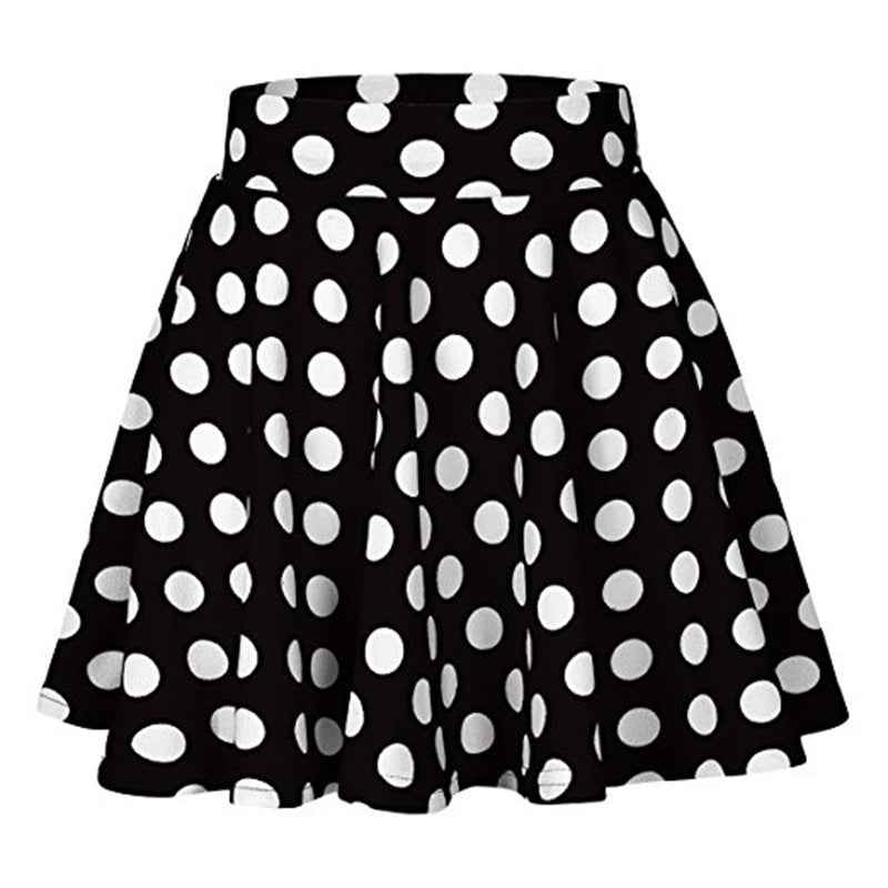 Women’s Summer Polka Dot Mini Skirt – Casual & Flirty High-Waist Skirt.