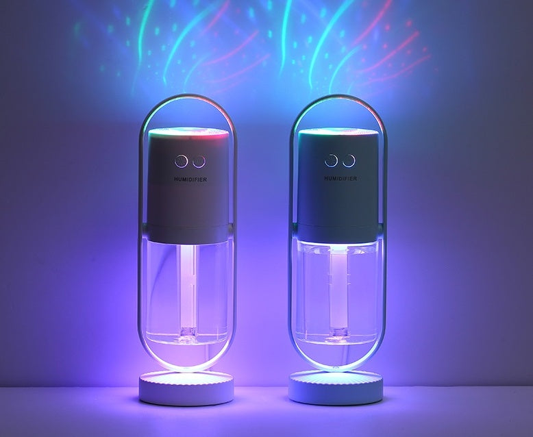 Magic Shadow USB Air Humidifier | Ultrasonic Mist Maker with Projection Night Light for Home & Office cjdropshipping