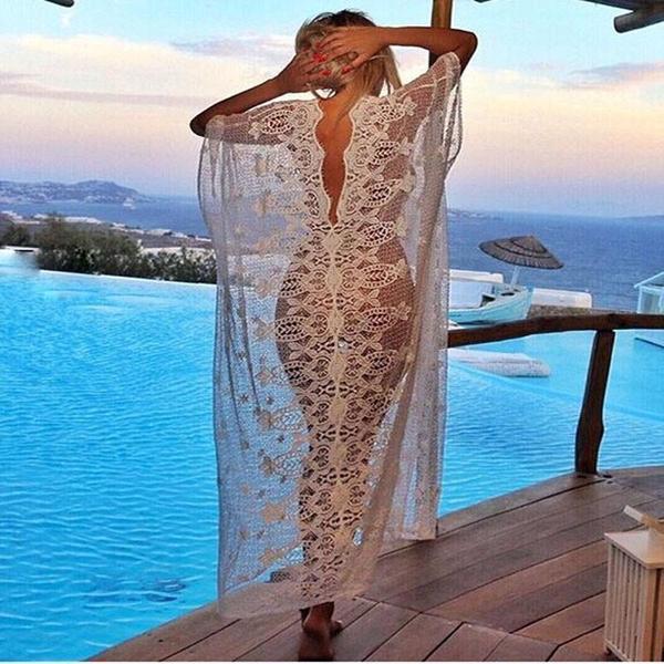 Hippie Boho Lace Beach Party Dress – Free-Spirited, Flowy & Festival Ready.