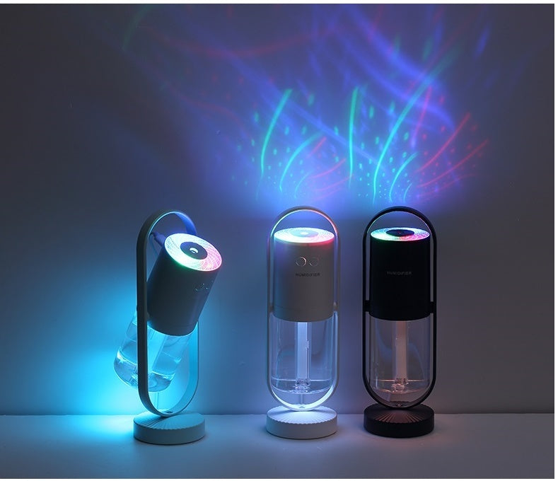 Magic Shadow USB Air Humidifier | Ultrasonic Mist Maker with Projection Night Light for Home & Office cjdropshipping
