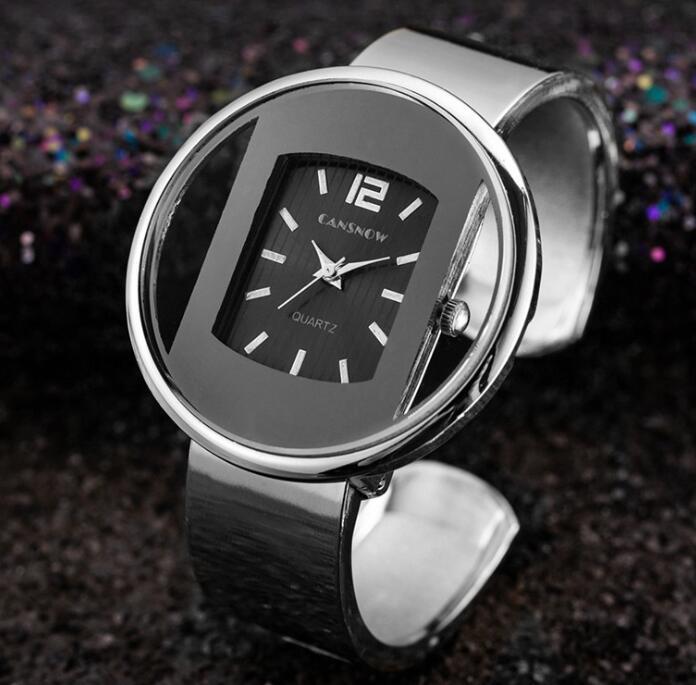 Luxury Women’s Bracelet Watch | Gold & Silver Dial Elegant Quartz Dress Watch - Bright Starz Store