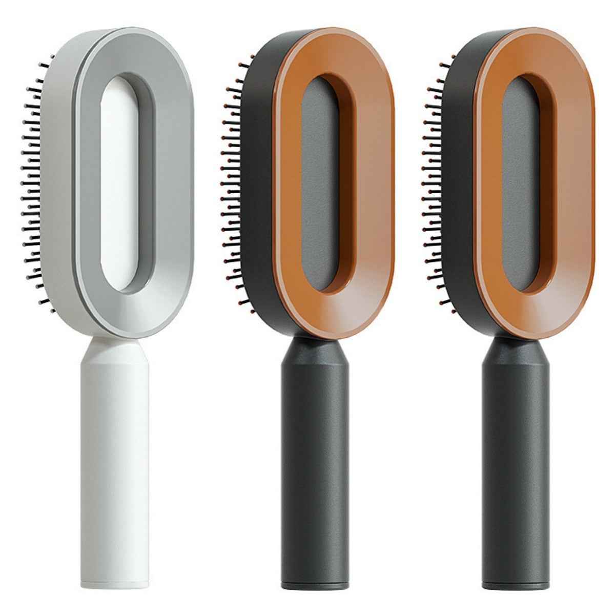 Self-Cleaning Anti-Static Hair Brush – One-Key Airbag Scalp Massager for Women