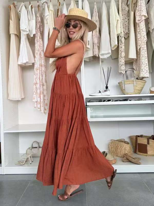 European & American Summer Sexy Suspenders Stitching Dress for Women – Stylish & Trendy cjdropshipping
