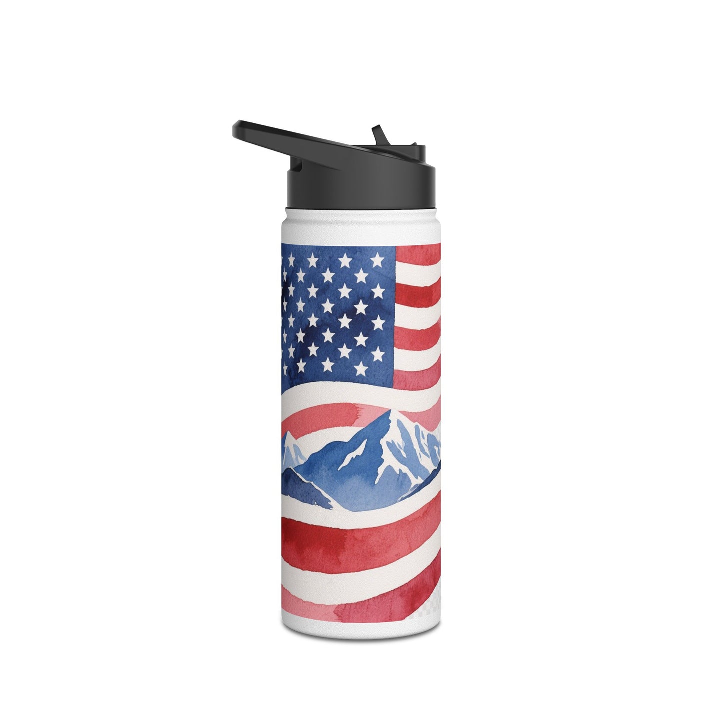 Stainless Steel Water Bottle, Standard Lid.