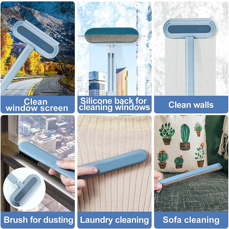4-in-1 Multifunctional Pet Hair Removal Brush | Dog & Cat Hair Remover + Window Screen Cleaner cjdropshipping