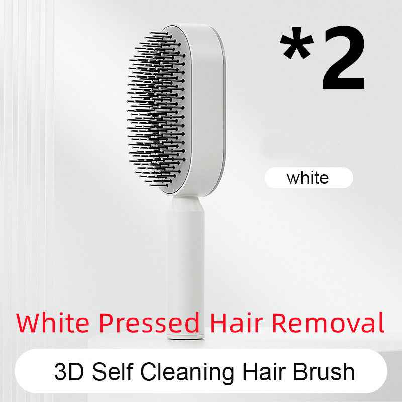Self-Cleaning Anti-Static Hair Brush – One-Key Airbag Scalp Massager for Women