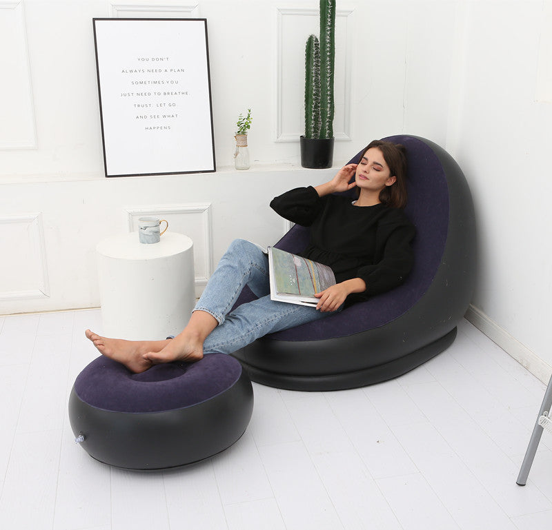 Inflatable Lazy Bean Bag Sofa | Folding Portable Lounge Chair for Home & Outdoor cjdropshipping