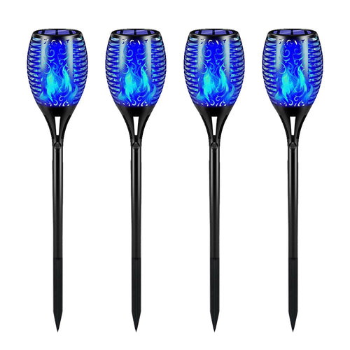 4 Pack Solar Torch Lights – Outdoor 12 LED Flickering Flame Solar Lamps Bright Starz Store