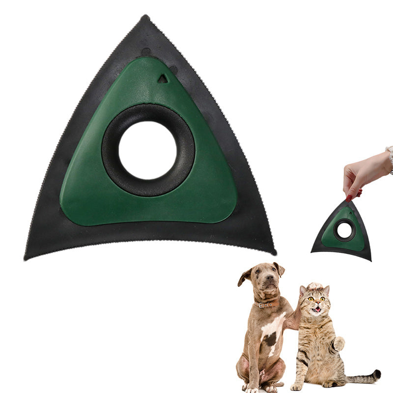 Triangle Electrostatic Pet Hair Cleaner | Dog & Cat Hair Remover Brush for Carpets & Furniture cjdropshipping