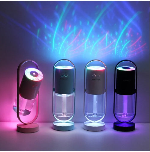 Magic Shadow USB Air Humidifier | Ultrasonic Mist Maker with Projection Night Light for Home & Office cjdropshipping