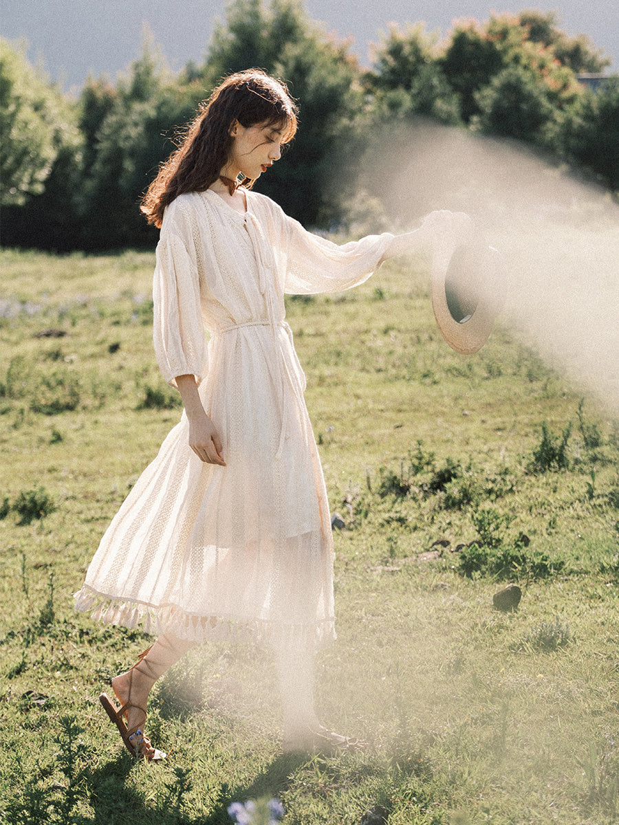 Boho Chic Heavy Two-Piece Dress – Elegant Maxi Skirt & Top Set for Women.