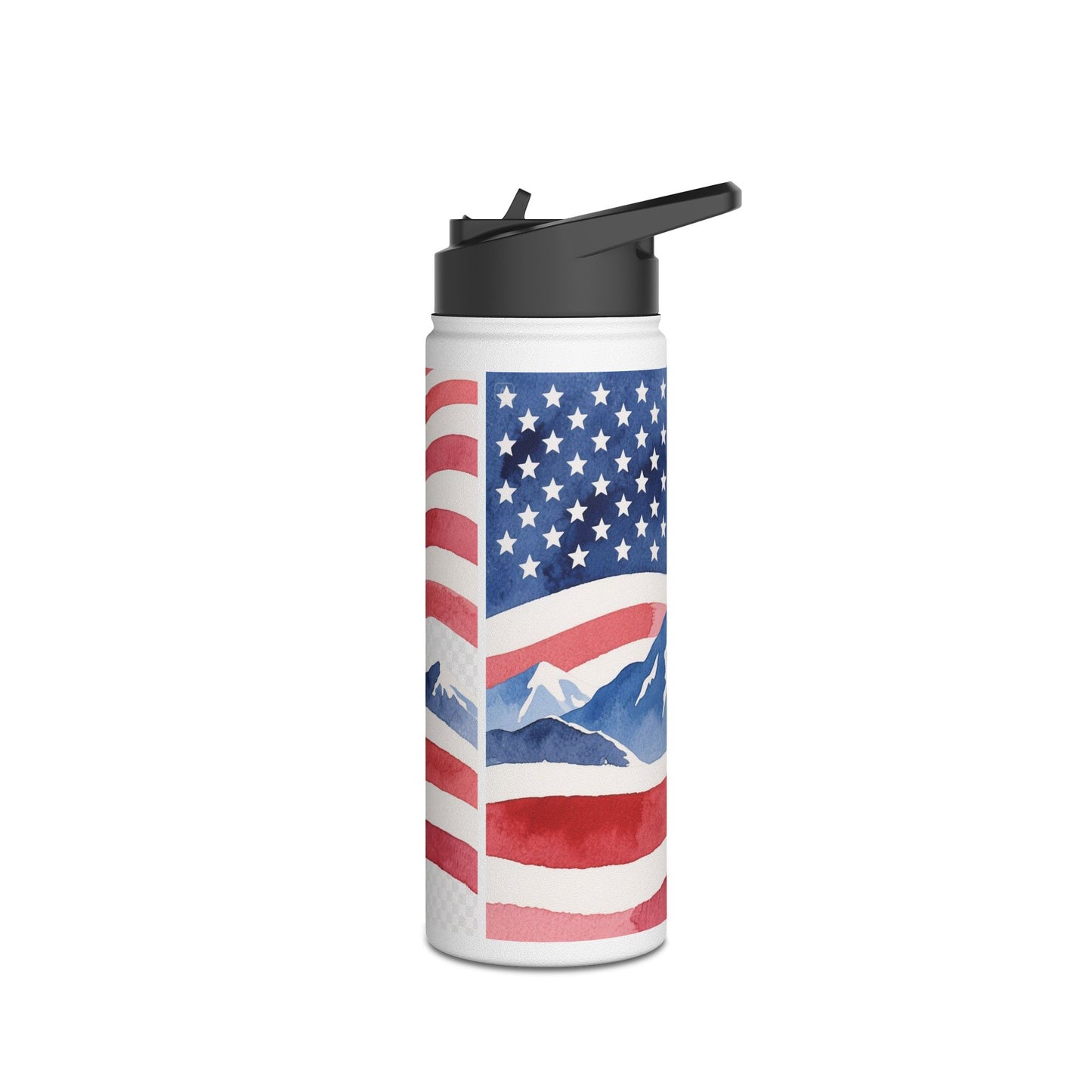 Stainless Steel Water Bottle, Standard Lid.