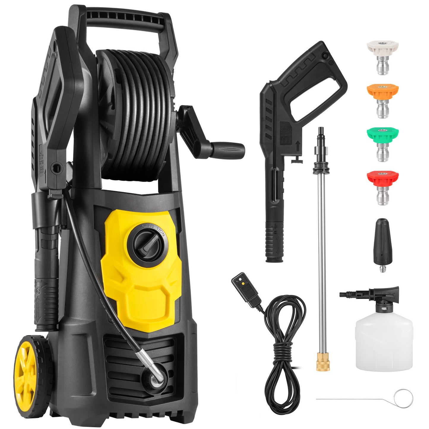 ⚡ VEVOR Electric Pressure Washer – 2000 PSI Max 1.76 GPM Portable Power Washer with Foam Cannon.
