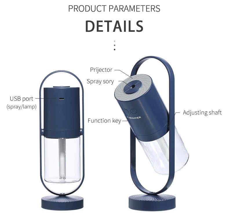 Magic Shadow USB Air Humidifier | Ultrasonic Mist Maker with Projection Night Light for Home & Office cjdropshipping