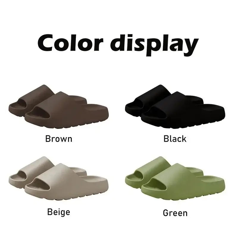 Coconut Slippers Cloud Thick-soled Sandals Summer Fashion Soft Bottom Beach Men Slippers Women's Sandals EVA Slides Soervimy Shoe Store