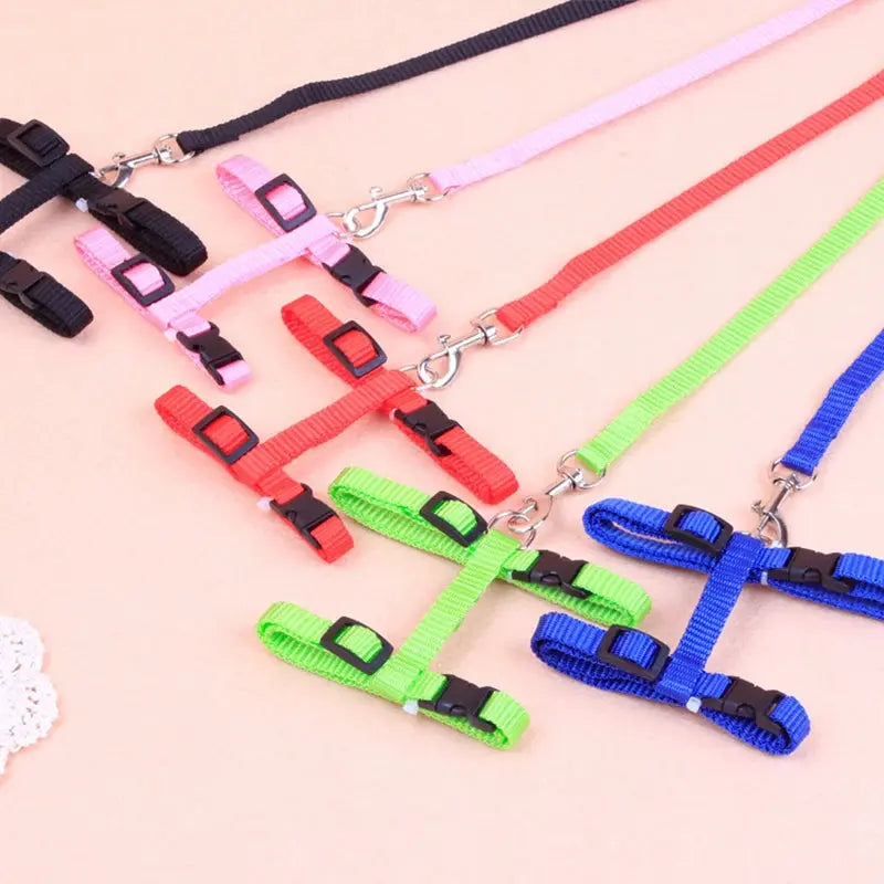 Cat Chest Harness with Leash | Durable Nylon, Adjustable & Comfortable - Bright Starz Store
