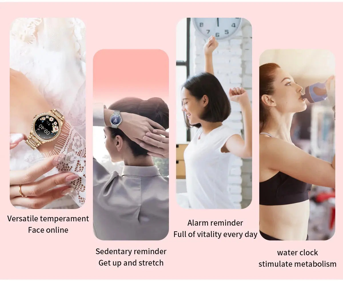 2025 Women’s Gold Luxury Smartwatch | 1.32" HD Screen, Voice Call & Heart Rate Monitor Dropshipman