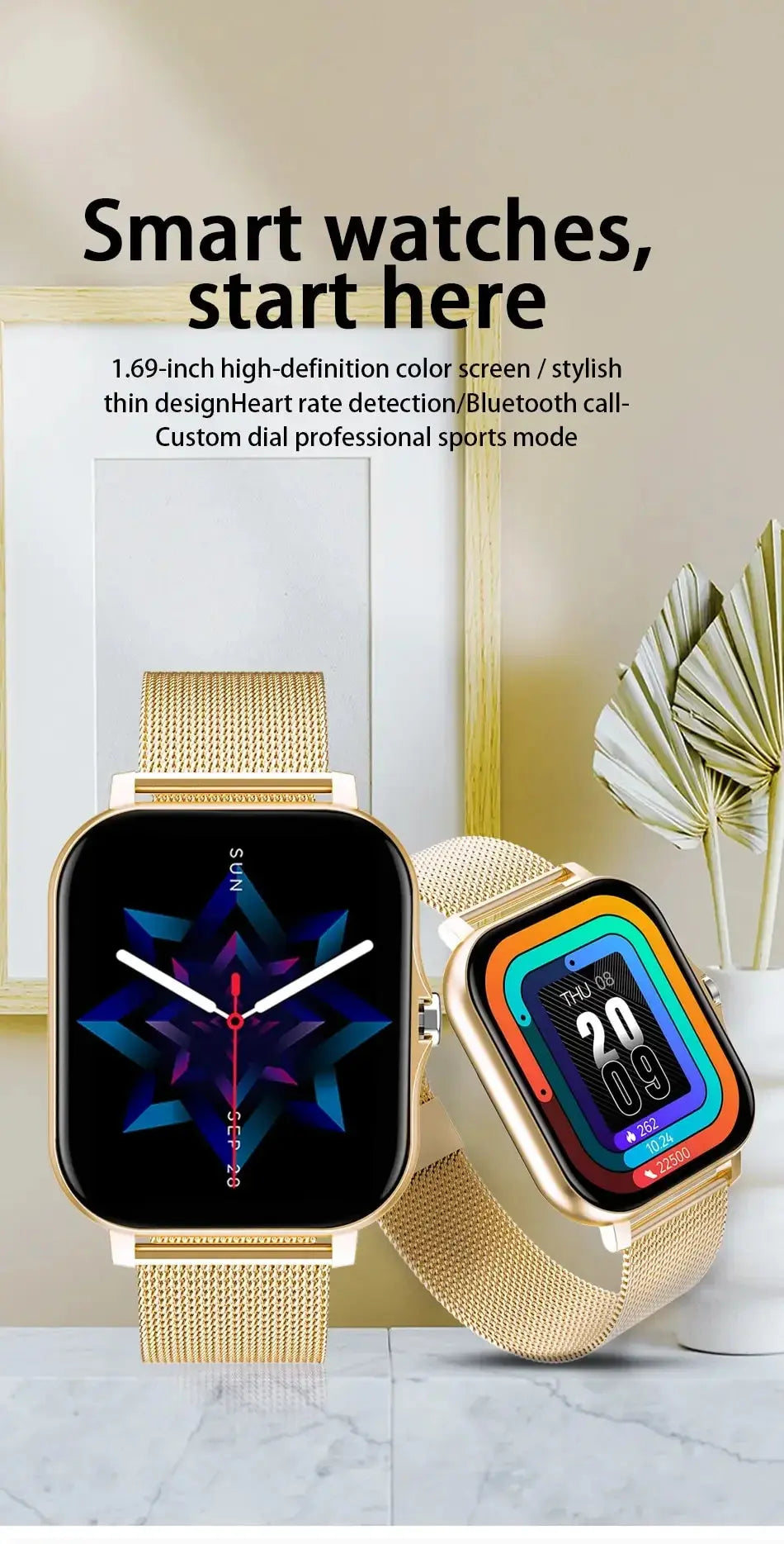 2025 Bluetooth Call Smartwatch | Fitness Tracker, Waterproof Sport Watch for Men & Women Dropshipman
