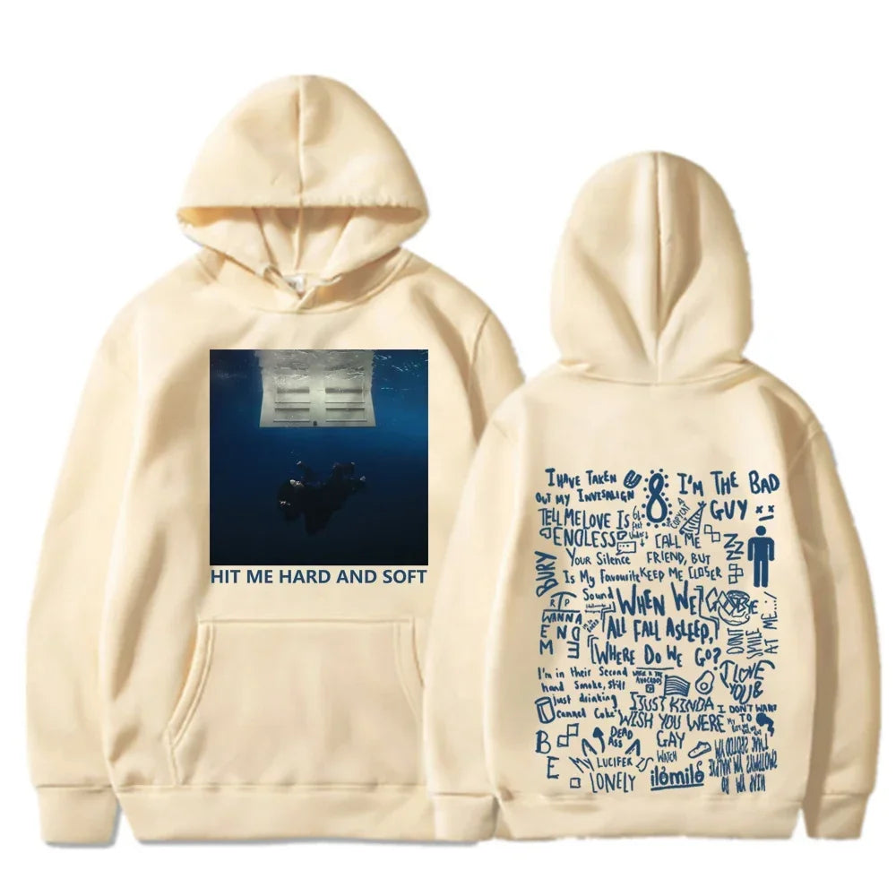 2024 Hit Me Hard and Soft Tour Hoodie Billie Pullover Men Hoodies Sudaderas Male sweatshirt hoodies plus size luluhut An interesting Store