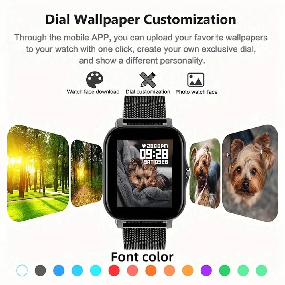 2025 Bluetooth Call Smartwatch | Fitness Tracker, Waterproof Sport Watch for Men & Women Dropshipman
