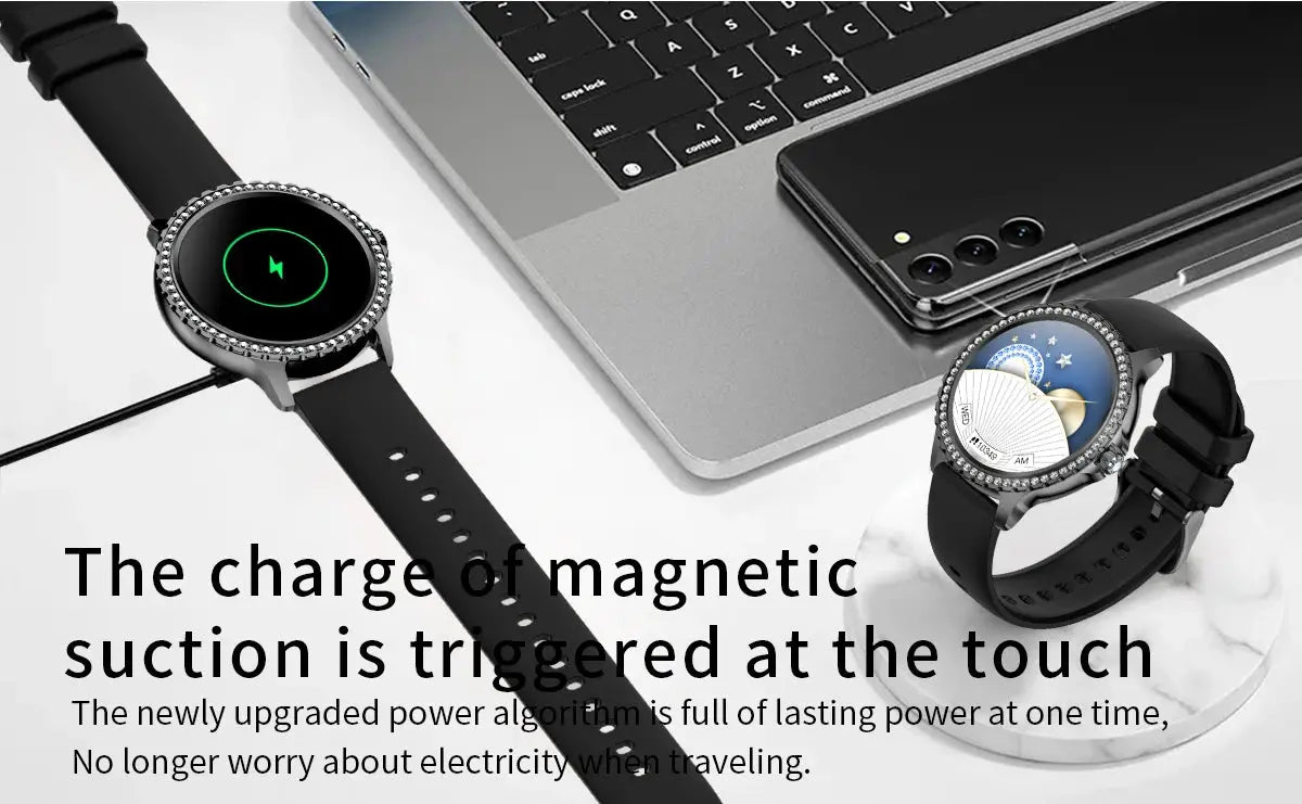 2025 Women’s Gold Luxury Smartwatch | 1.32" HD Screen, Voice Call & Heart Rate Monitor Dropshipman