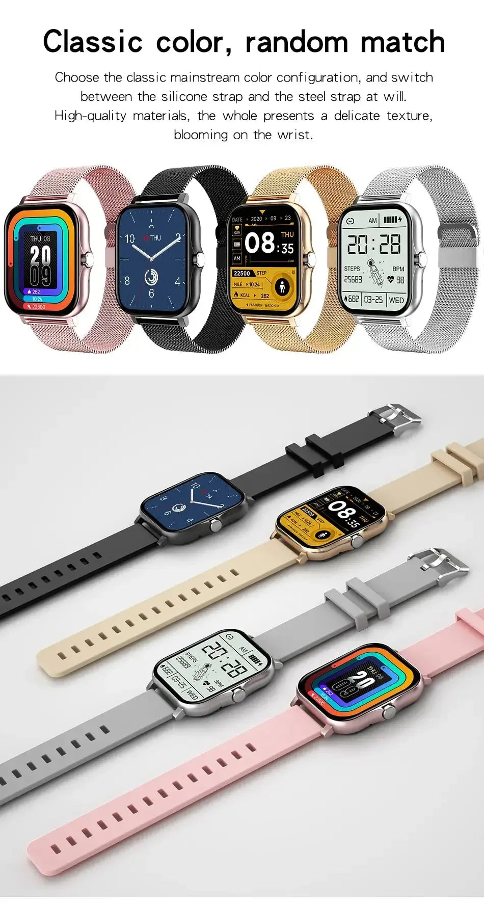 2025 Bluetooth Call Smartwatch | Fitness Tracker, Waterproof Sport Watch for Men & Women Dropshipman