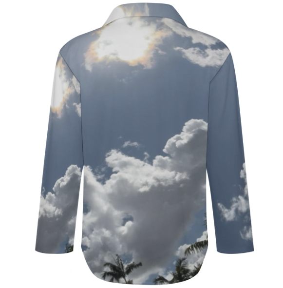 Printed Long-sleeved irregular shirt AY008