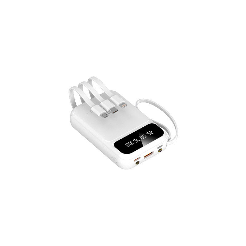 Mini Power Bank with Cable | Large Capacity Portable Charger for Phones & Devices cjdropshipping