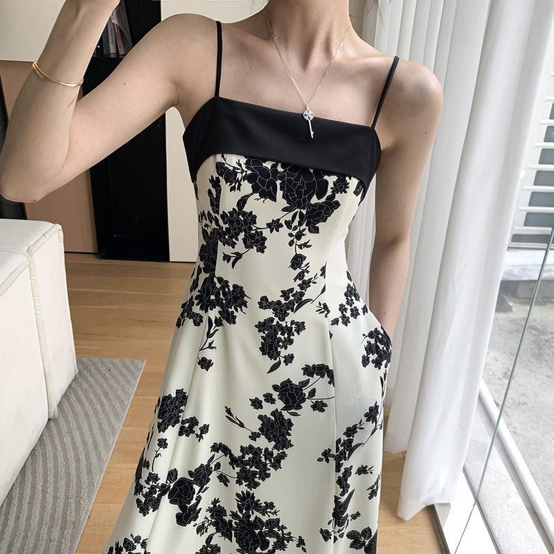 Spaghetti Strap Floral Print Maxi Dress – Lightweight Boho Summer Beach Dress for Women.