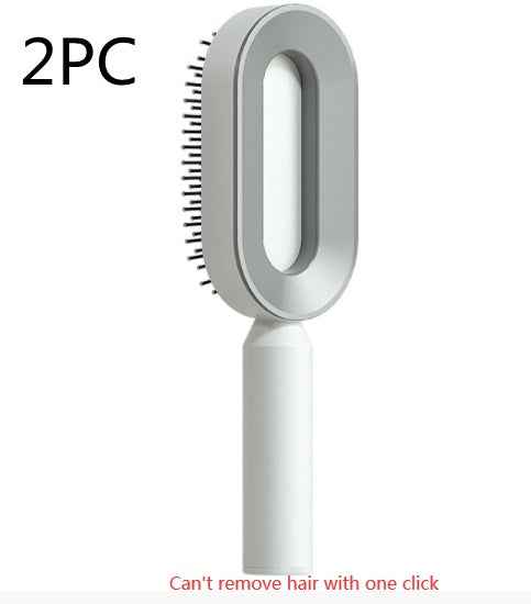 Self-Cleaning Anti-Static Hair Brush – One-Key Airbag Scalp Massager for Women.