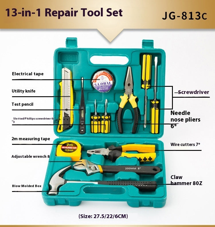 Household Repair Tool Kit | Complete Hardware Tools Set for Home DIY Repairs - Bright Starz Store