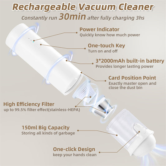 Shell Multifunctional Car Vacuum Cleaner 10kPa Outdoor Suction Blowing And Charging Integrated Car Vacuum Cleaner cjdropshipping