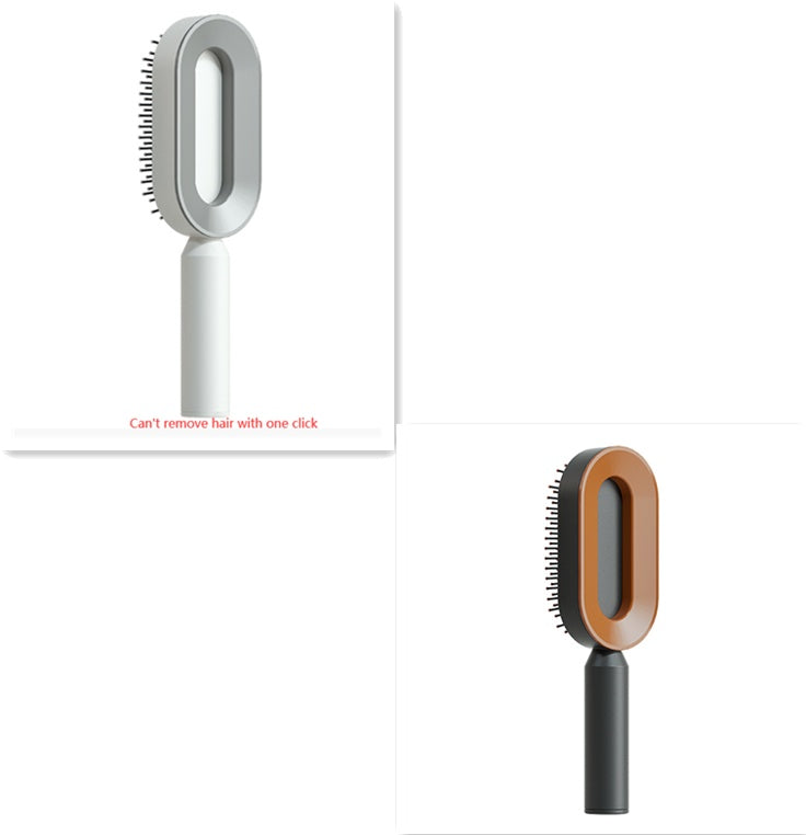Self-Cleaning Anti-Static Hair Brush – One-Key Airbag Scalp Massager for Women cjdropshipping