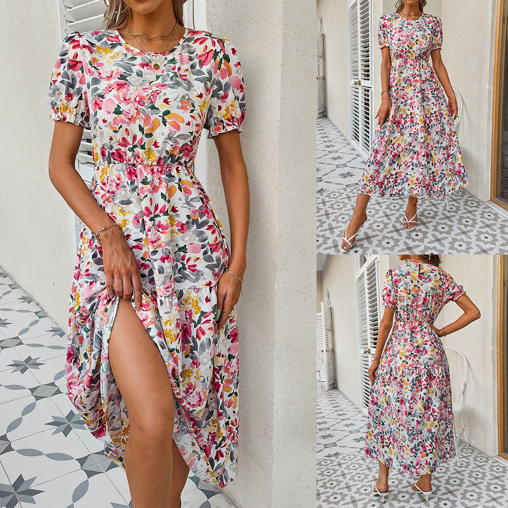 Boho Long Princess Sleeve Floral Dress – Romantic, Flowy & Feminine Elegance.