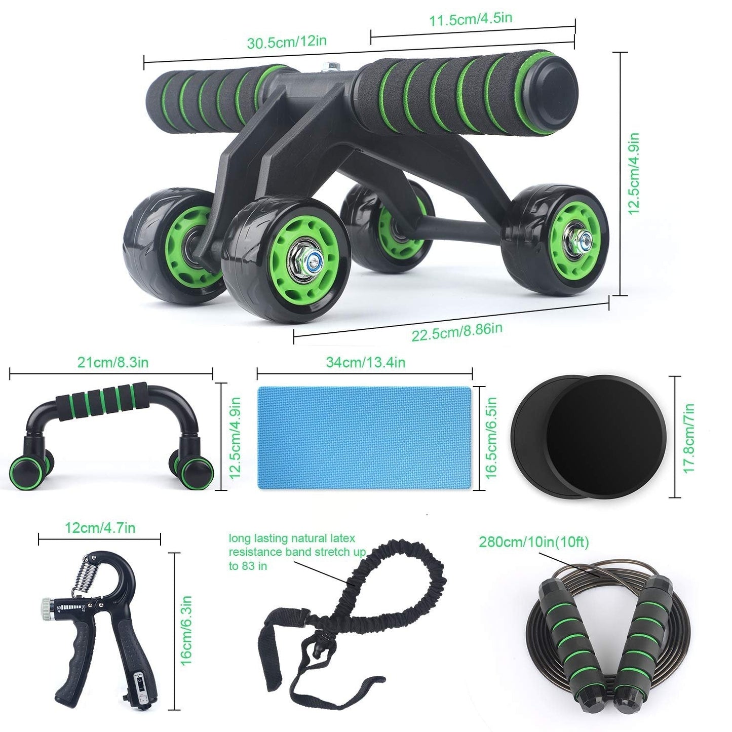 10-in-1 Fitness Kit – Complete Home Workout Equipment Set DC-THE CEO