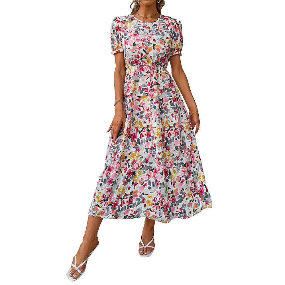 Boho Long Princess Sleeve Floral Dress – Romantic, Flowy & Feminine Elegance.