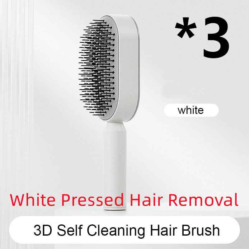 Self-Cleaning Anti-Static Hair Brush – One-Key Airbag Scalp Massager for Women