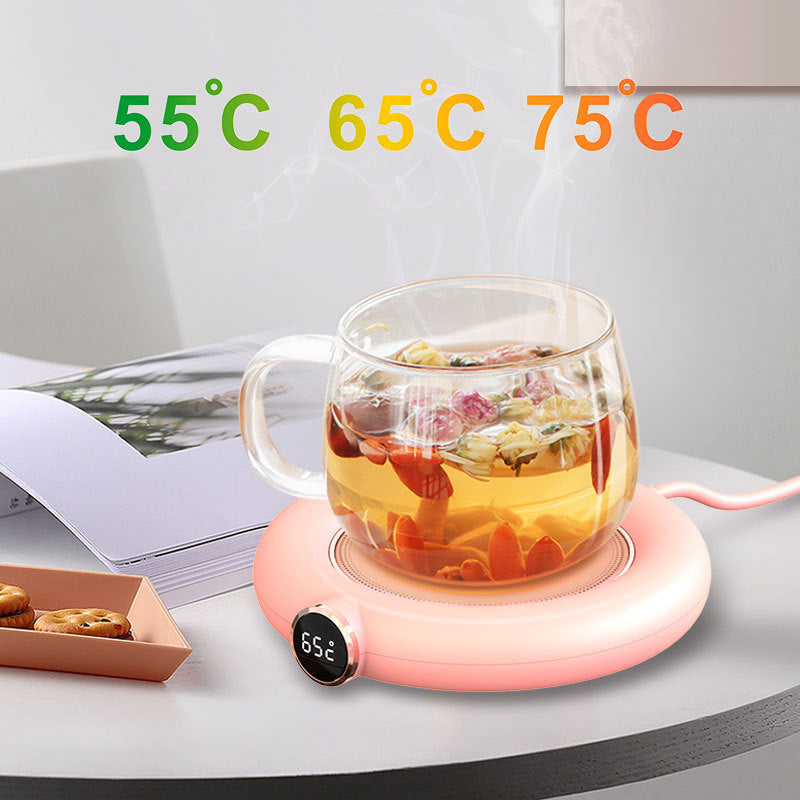 USB Cup Warmer Pad | Adjustable Electric Mug Heater for Home & Office with LED Display cjdropshipping