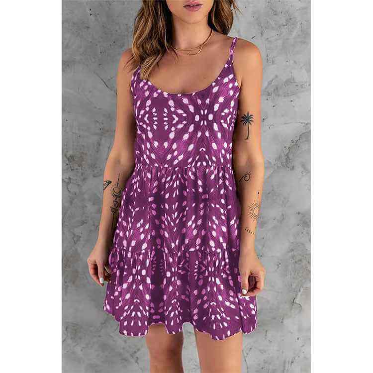 Printed Boho Commuter Sling Dress – Lightweight, Chic & Effortless Everyday Style.
