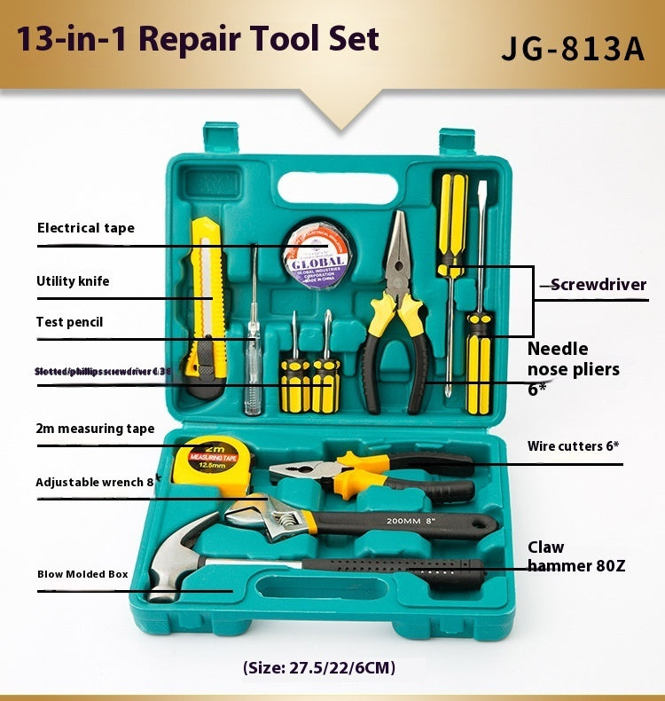 Household Repair Tool Kit | Complete Hardware Tools Set for Home DIY Repairs - Bright Starz Store