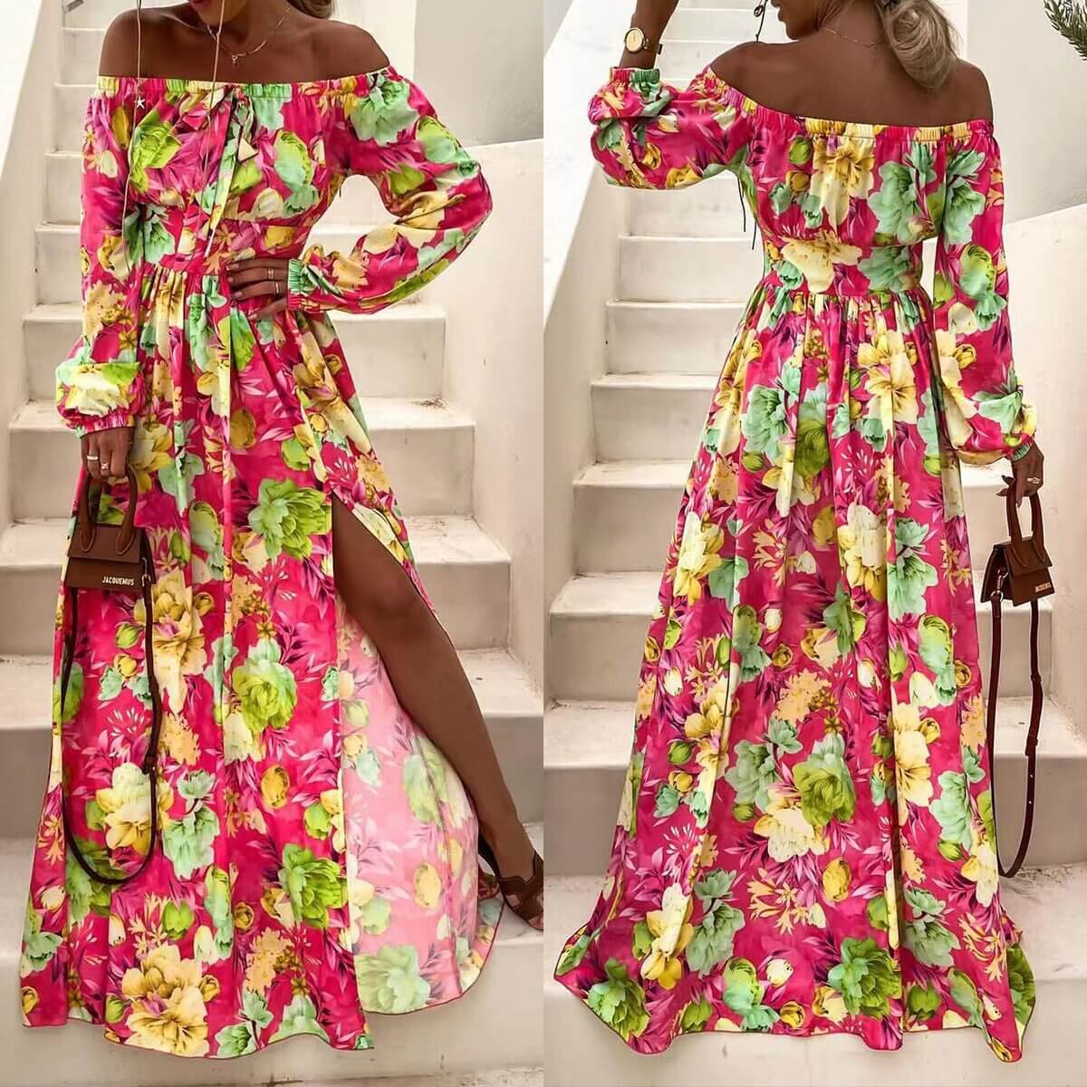 Amazon Boho Print Dress – Flowy, Vibrant & Effortlessly Feminine.