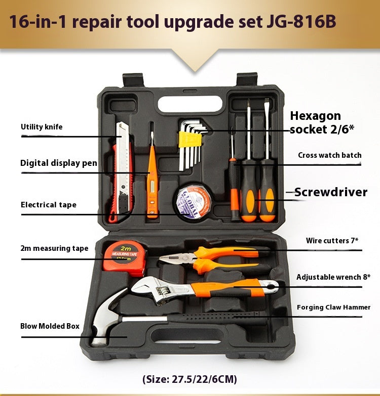 Household Repair Tool Kit | Complete Hardware Tools Set for Home DIY Repairs - Bright Starz Store