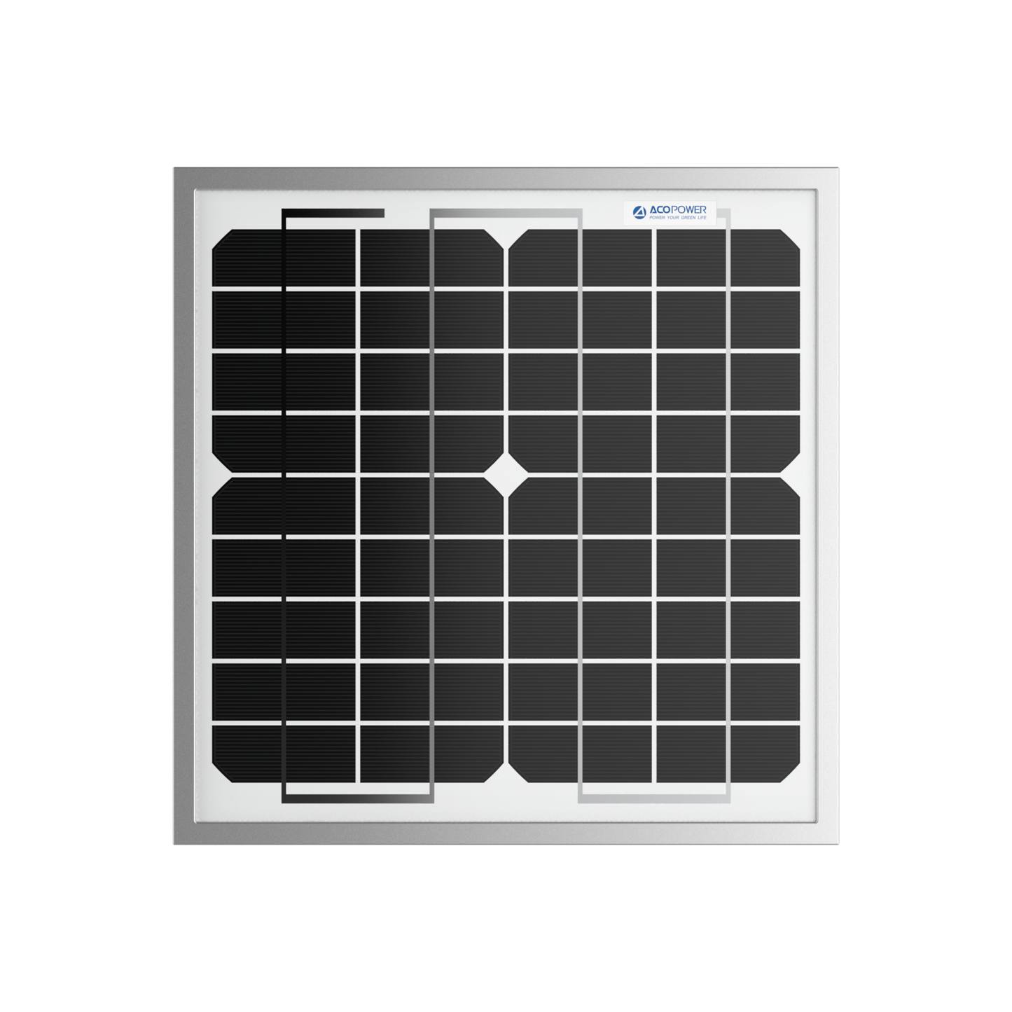 10W 12V Monocrystalline Solar Panel – High-Efficiency Power Supply DC-ACOPower