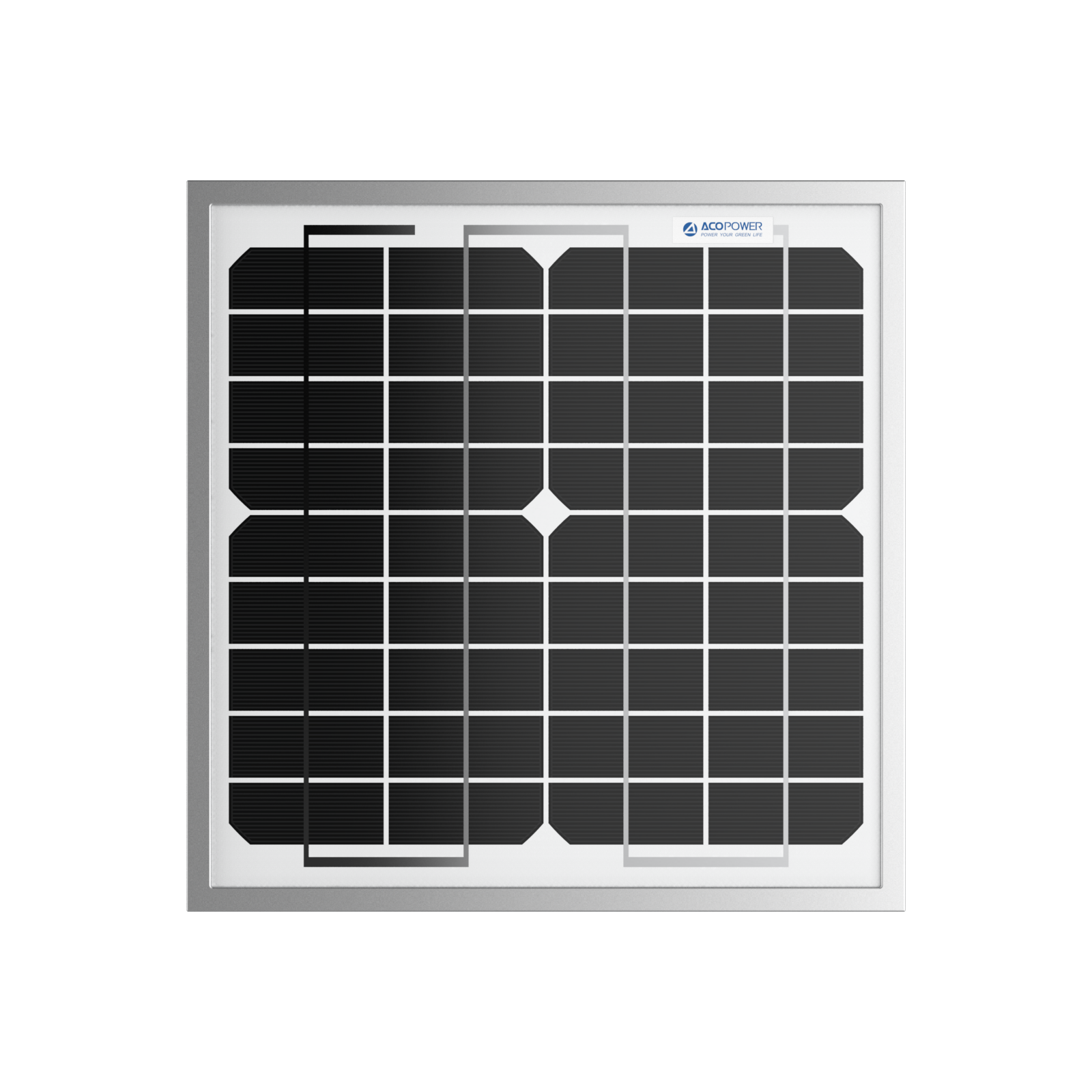 10W 12V Monocrystalline Solar Panel – High-Efficiency Power Supply DC-ACOPower