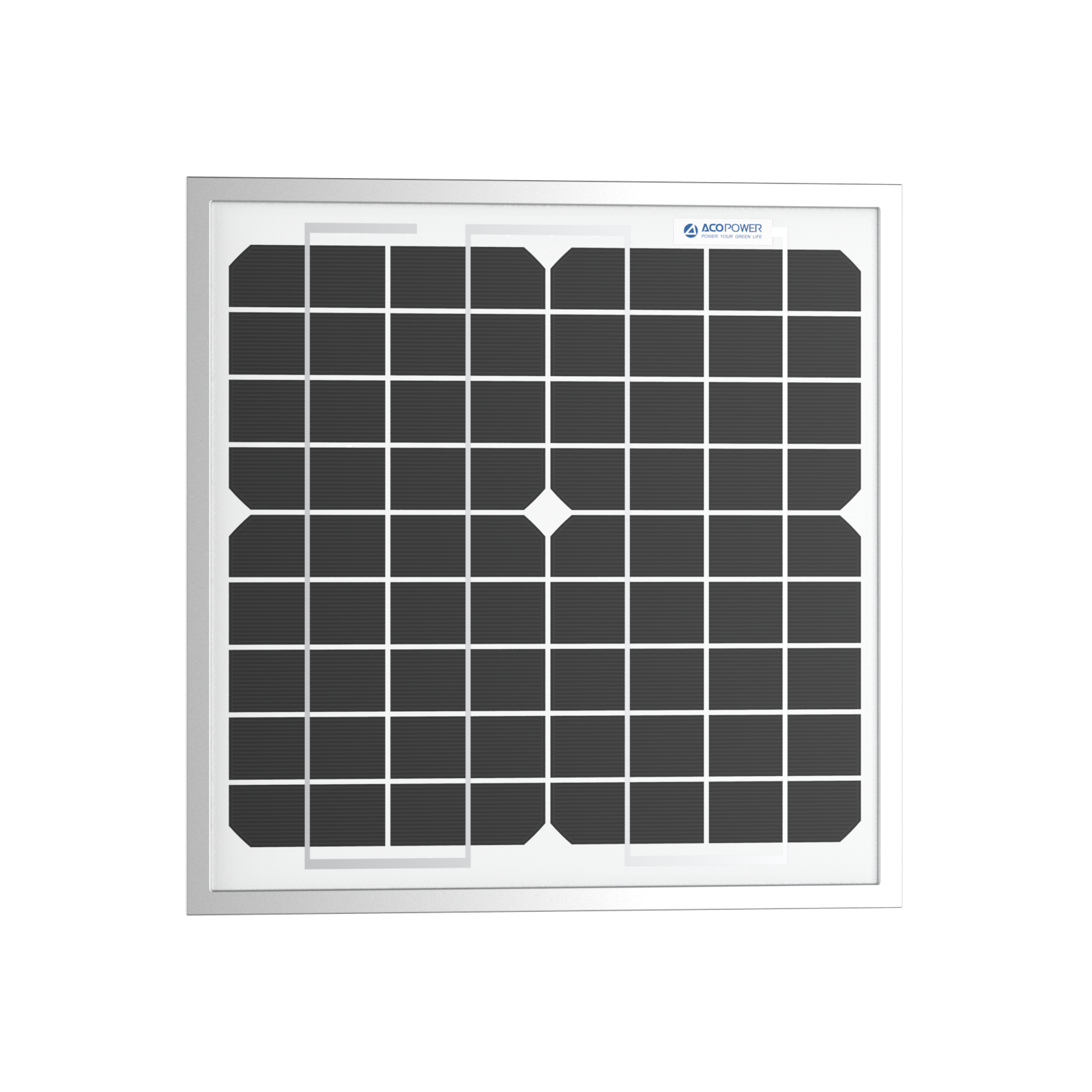 10W 12V Monocrystalline Solar Panel – High-Efficiency Power Supply DC-ACOPower